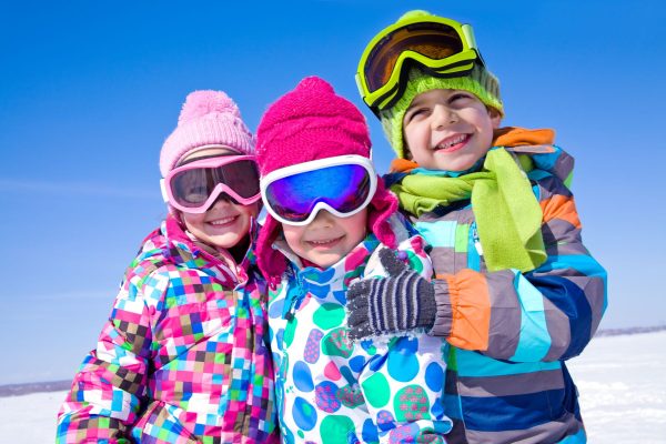 kids in ski gear